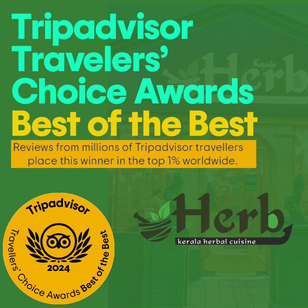 Herb Restaurant's 2024 TripAdvisor Travellers' Choice Award badge